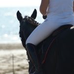 paardrijden op het strand