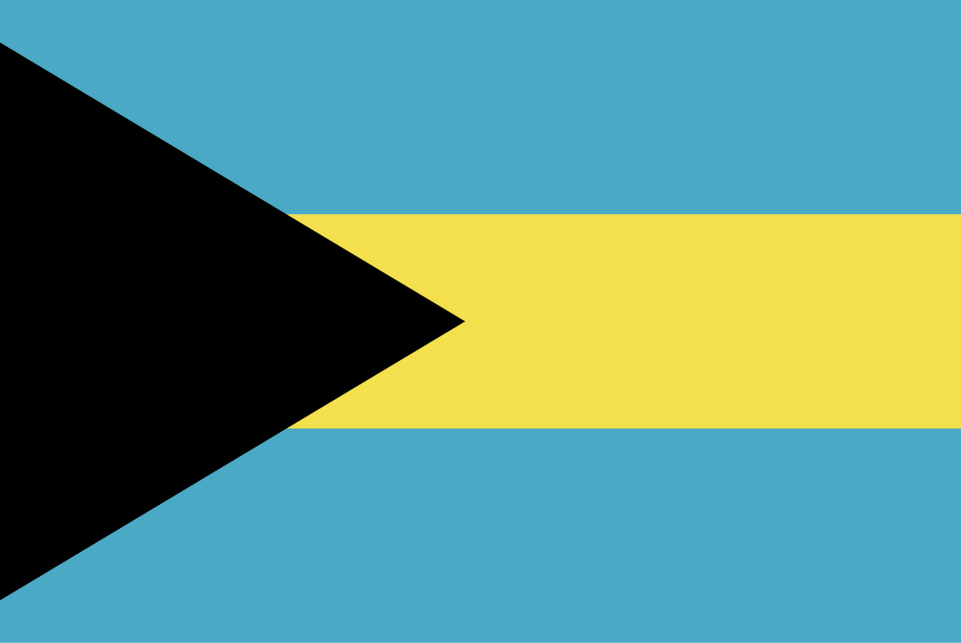 Vlag van het eiland de Bahama's